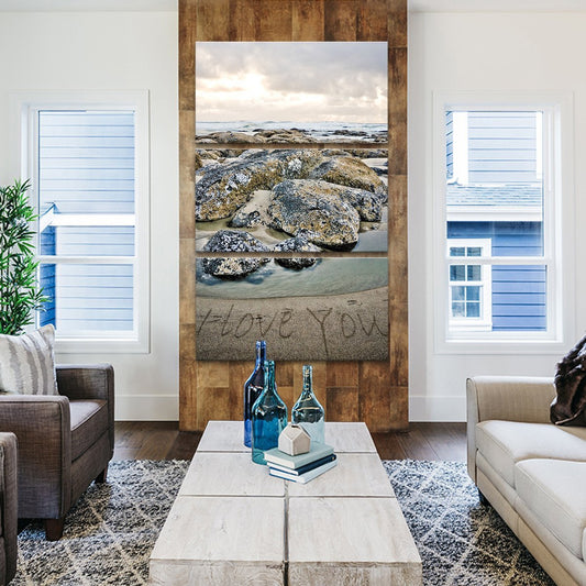 Beach Love Multi Panel Canvas Wall Art