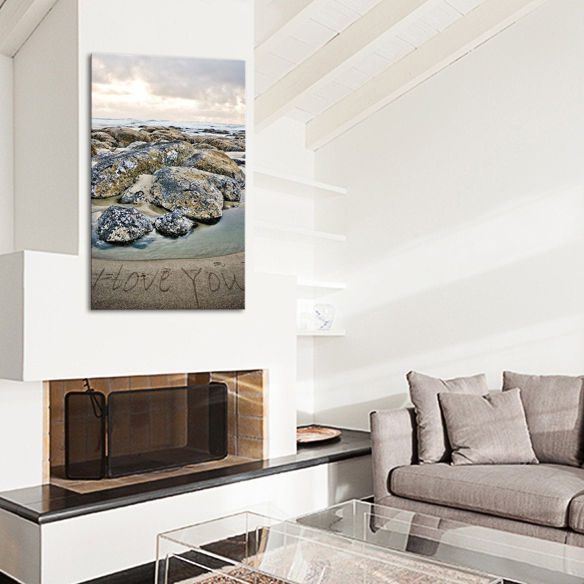 Beach Love Multi Panel Canvas Wall Art