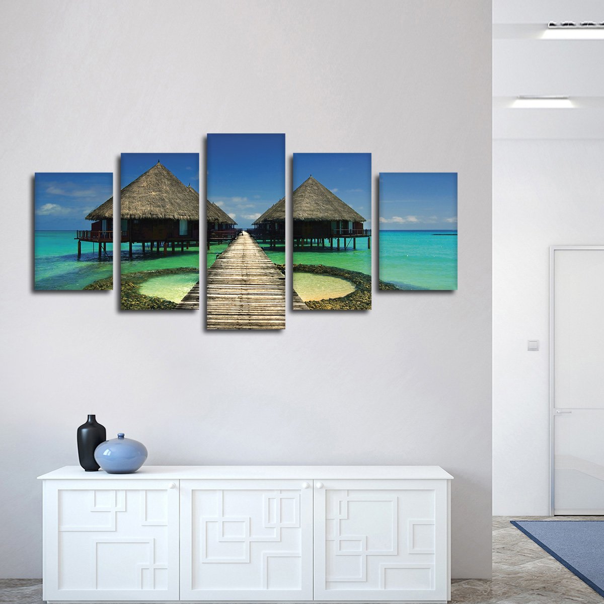 Beautiful Resort Multi Panel Canvas Wall Art