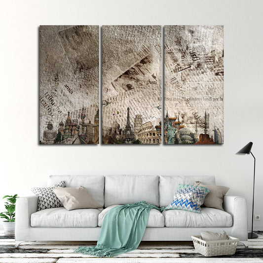 Beautiful Text Masterpiece Multi Panel Canvas Wall Art