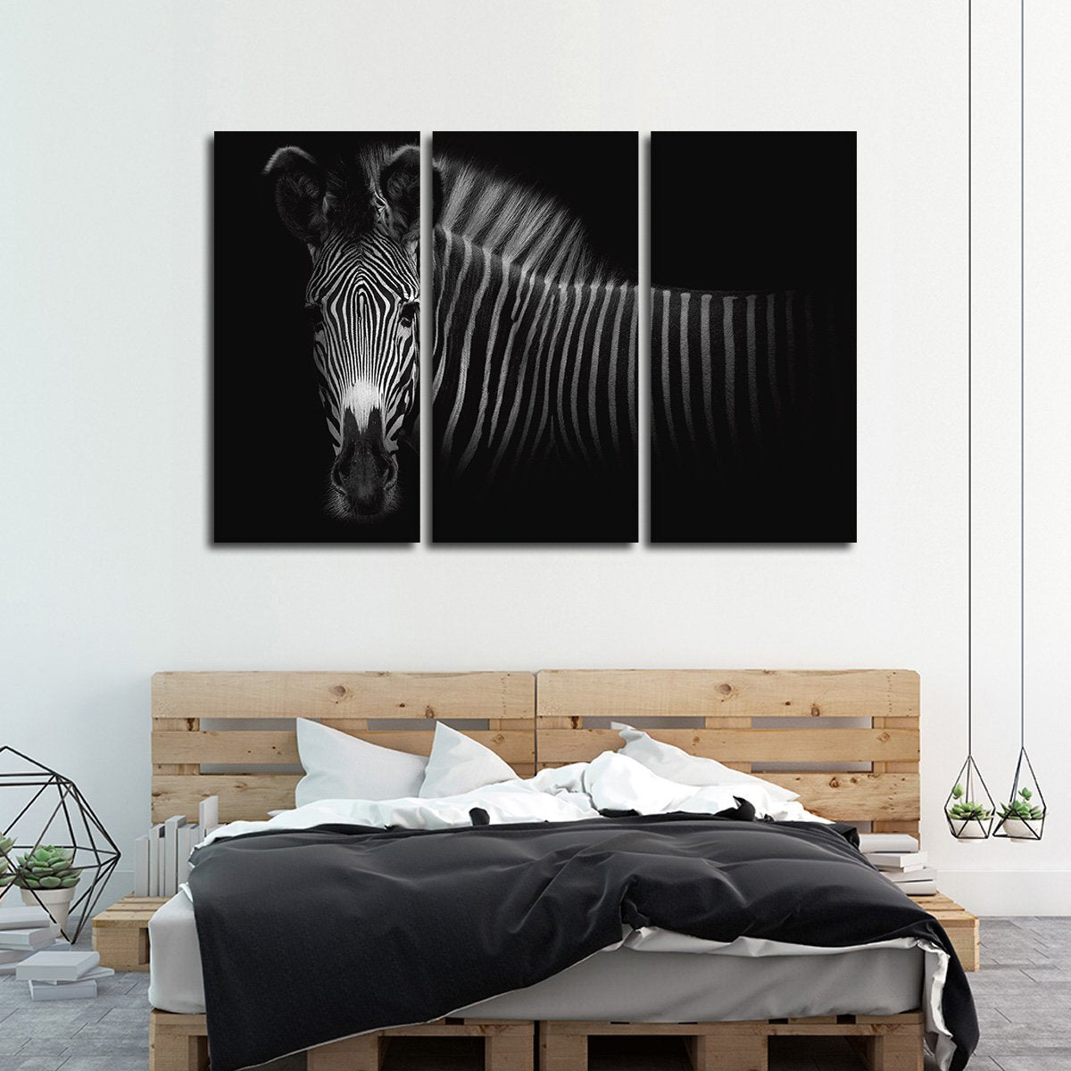 Beautiful Stripes Multi Panel Canvas Wall Art