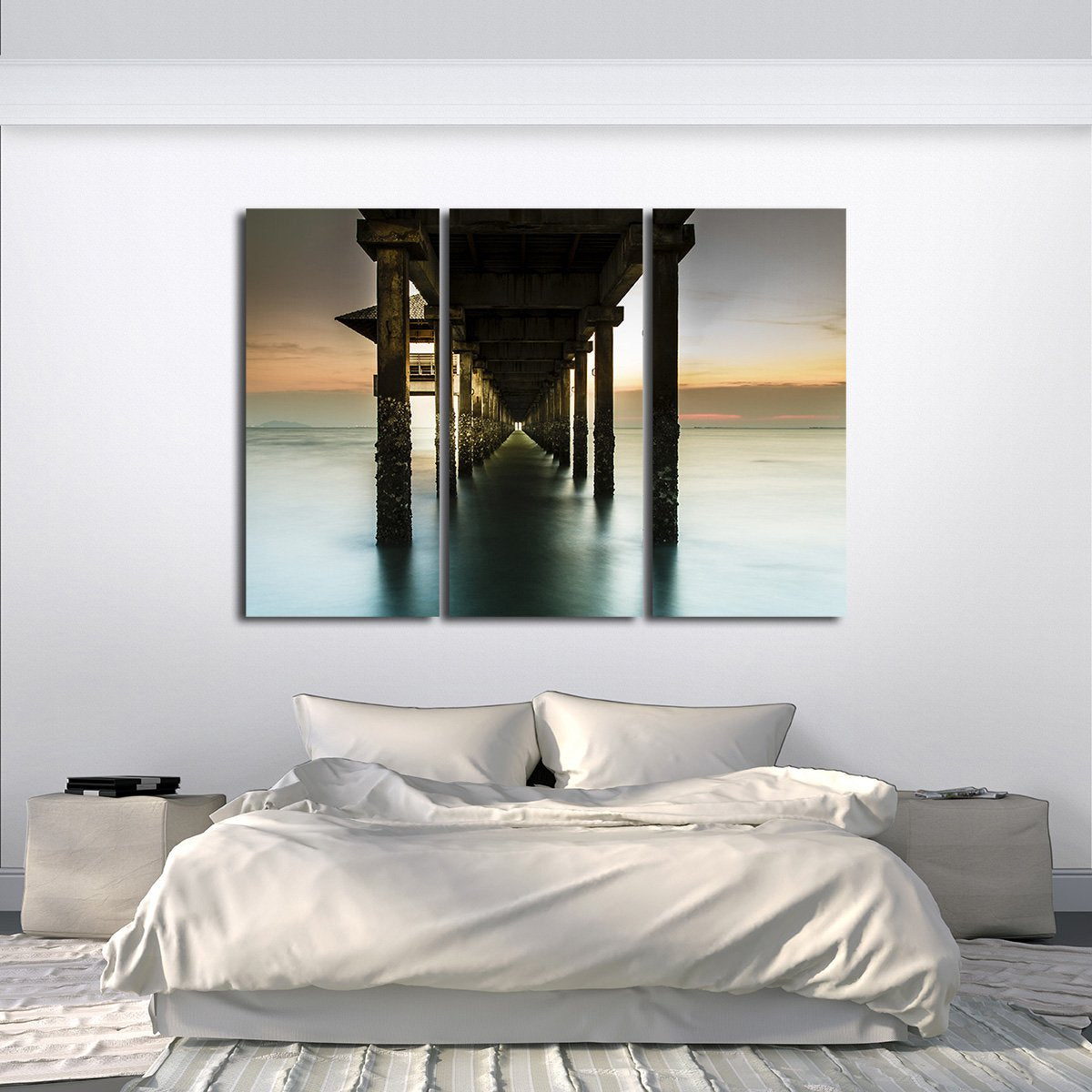 Below the Pier Multi Panel Canvas Wall Art