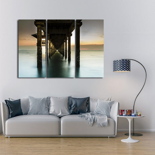 Below the Pier Multi Panel Canvas Wall Art