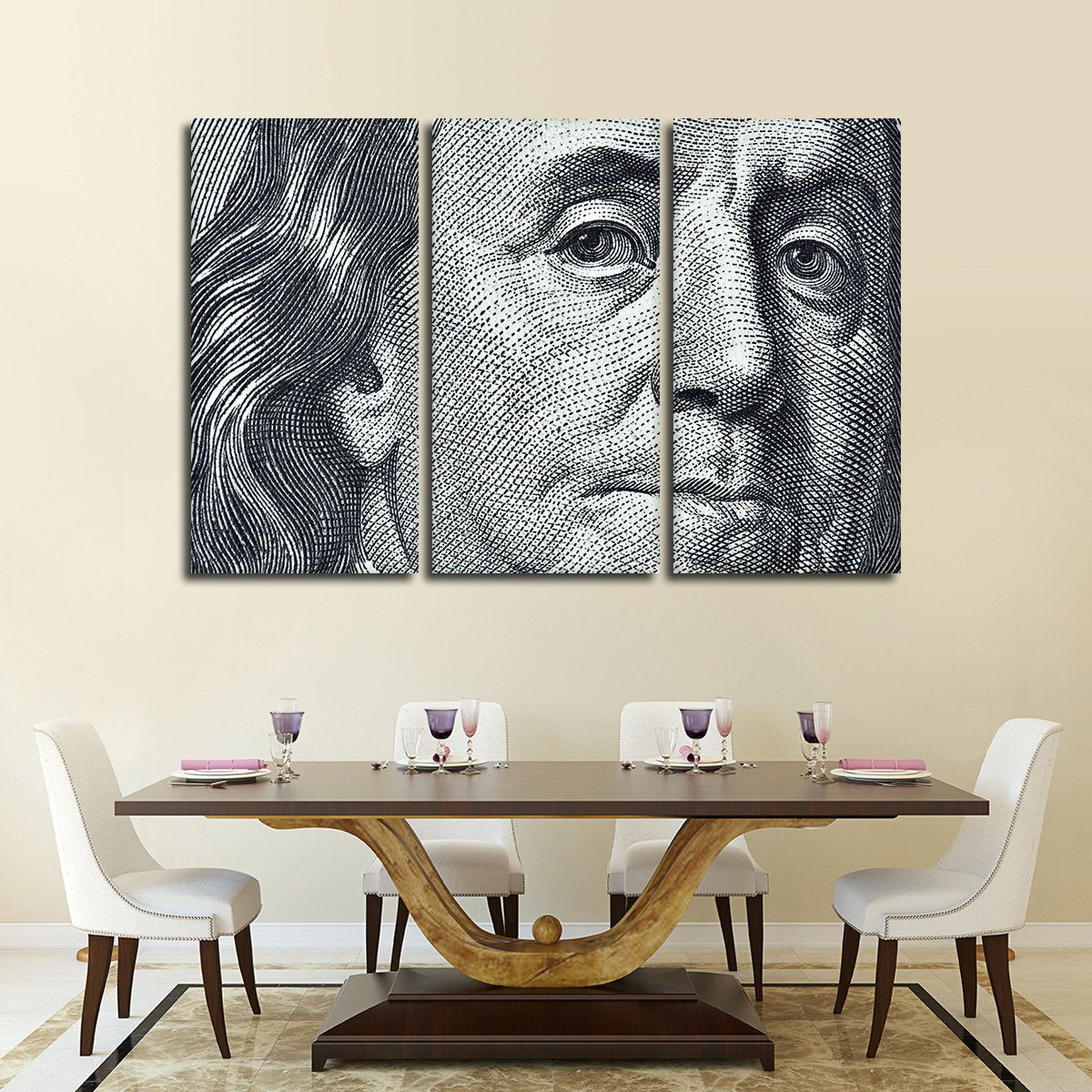 Benjamin Franklin Multi Panel Canvas Wall Art