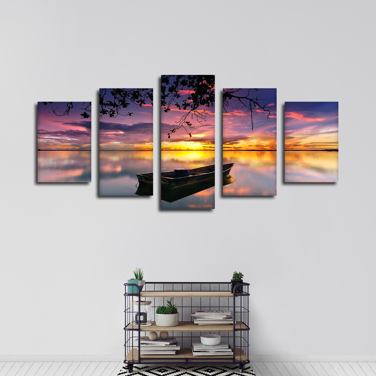Beyond The Sunset Multi Panel Canvas Wall Art