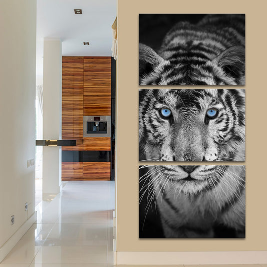 Blue Eye Tiger Multi Panel Canvas Wall Art