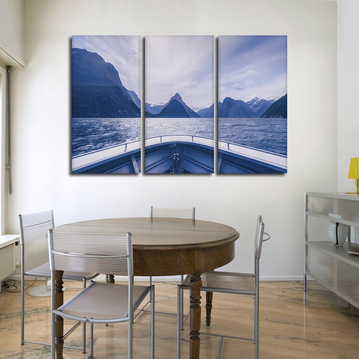 Boat View Multi Panel Canvas Wall Art