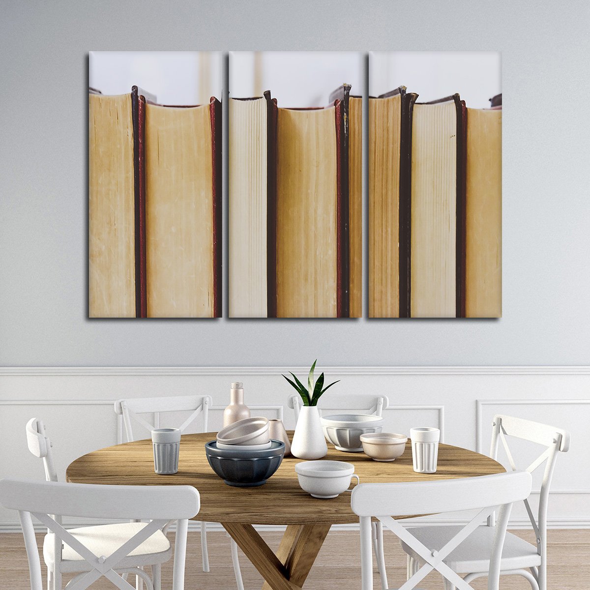 Books Multi Panel Canvas Wall Art