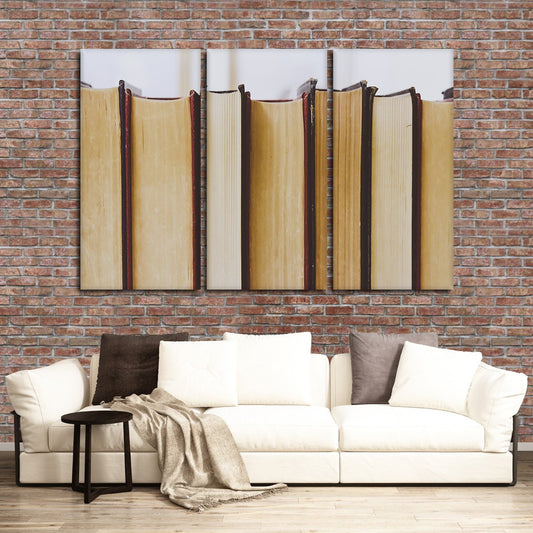 Books Multi Panel Canvas Wall Art