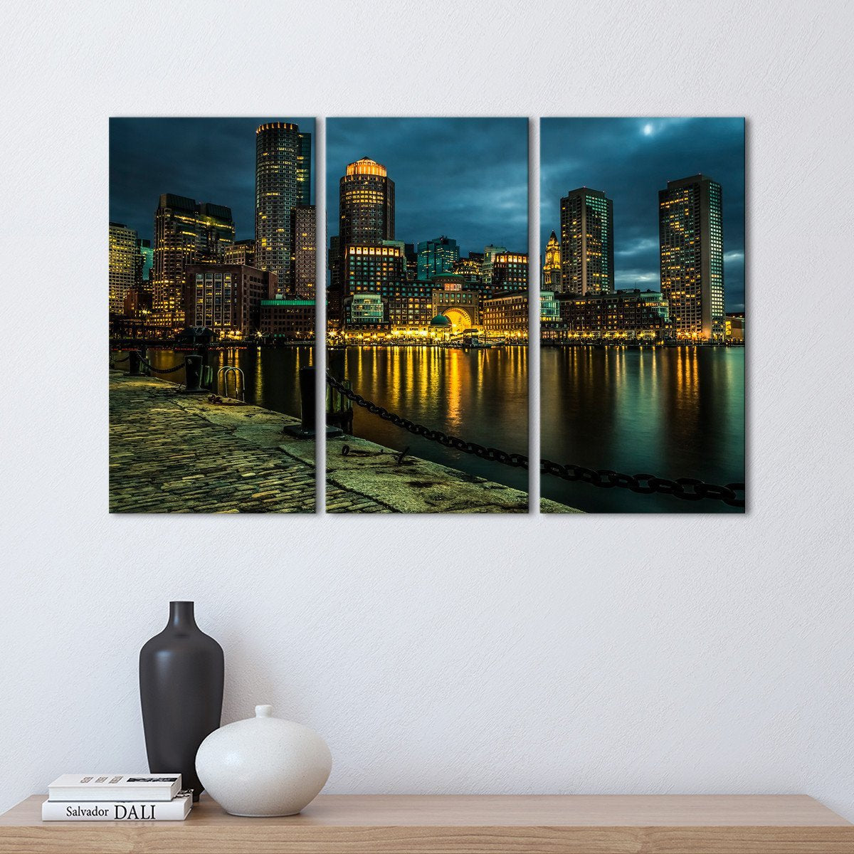 Boston Harbor Multi Panel Canvas Wall Art