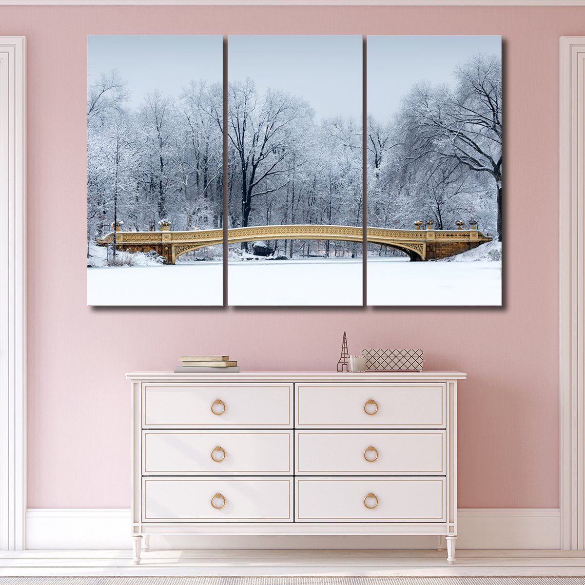 Bow Bridge Multi Panel Canvas Wall Art