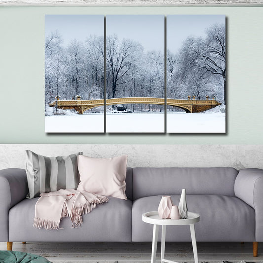 Bow Bridge Multi Panel Canvas Wall Art