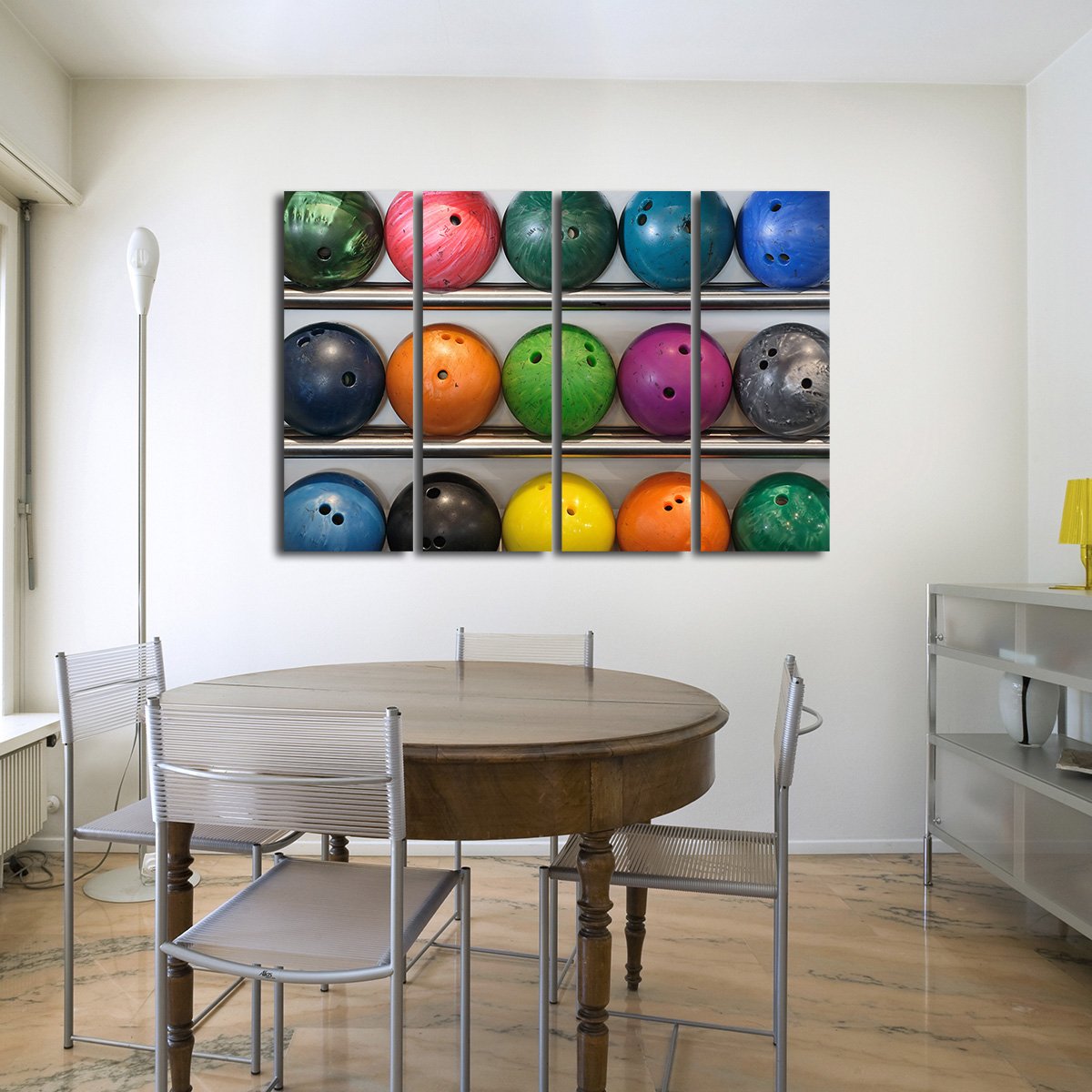 Bowling Balls Multi Panel Canvas Wall Art