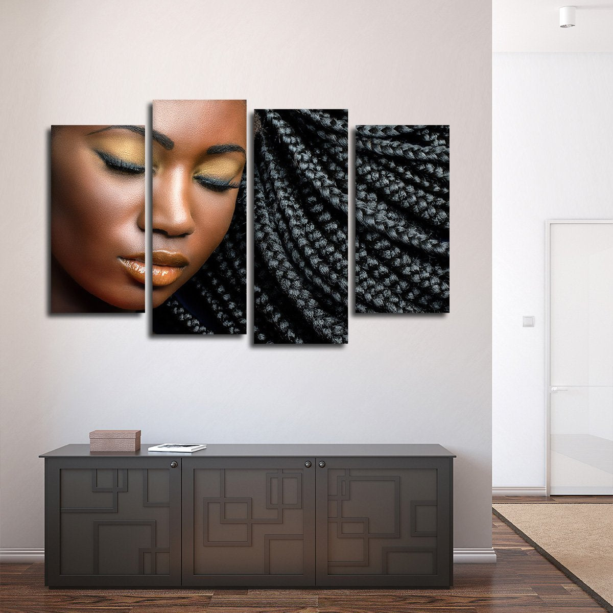 Braided Beauty Multi Panel Canvas Wall Art