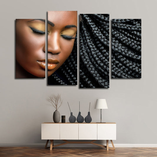 Braided Beauty Multi Panel Canvas Wall Art