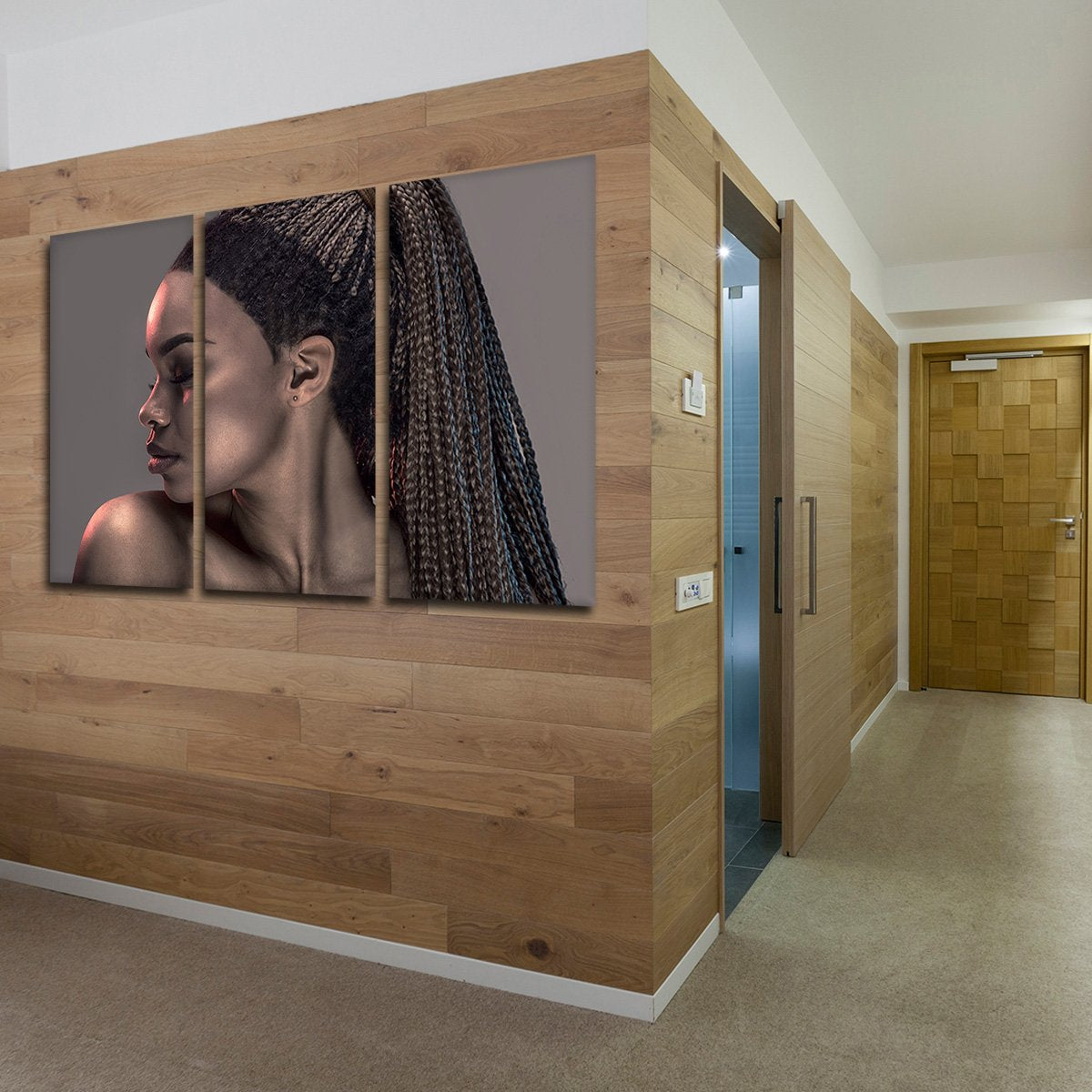 Braids Multi Panel Canvas Wall Art