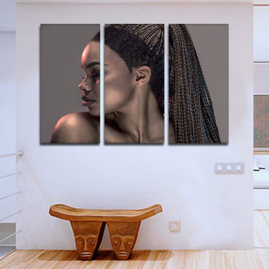 Braids Multi Panel Canvas Wall Art