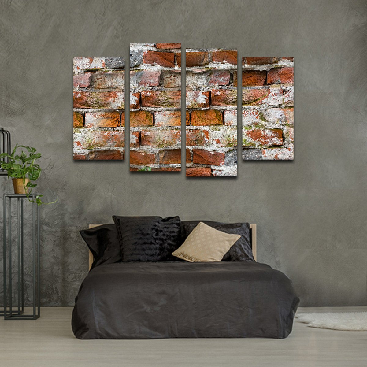 Brick Wall Multi Panel Canvas Wall Art