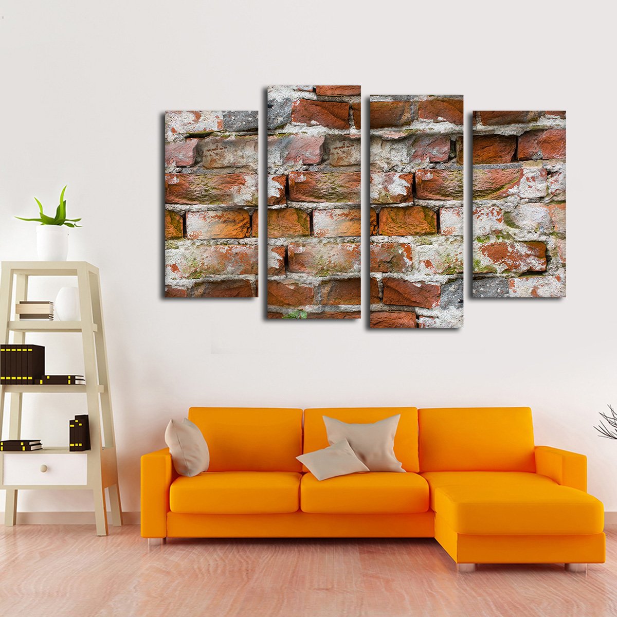 Brick Wall Multi Panel Canvas Wall Art