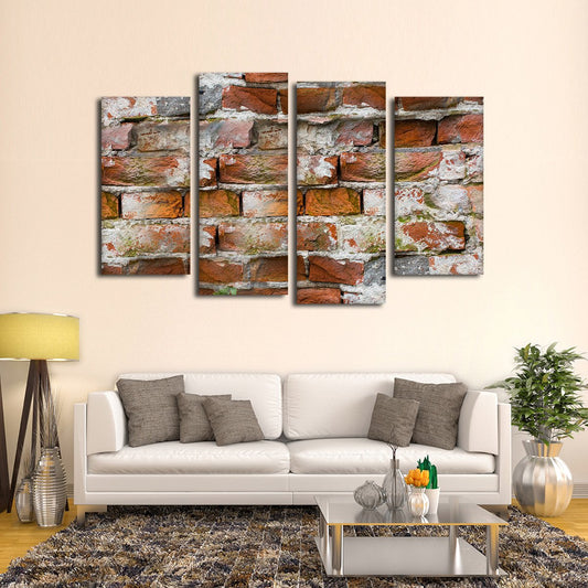 Brick Wall Multi Panel Canvas Wall Art