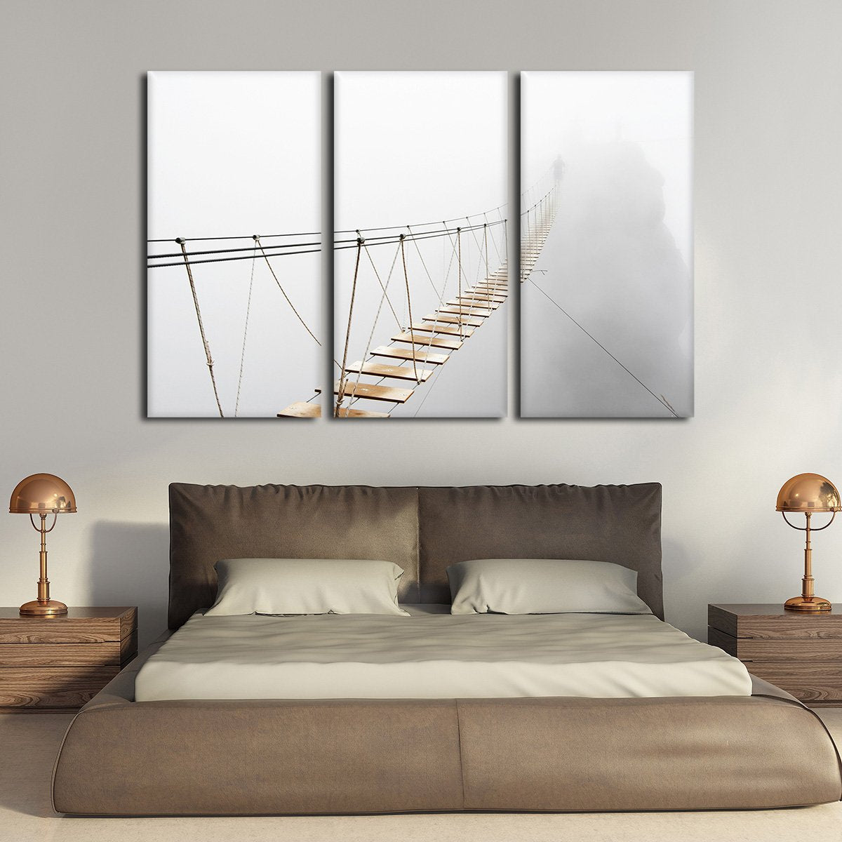 Bridge Over The Abyss Multi Panel Canvas Wall Art
