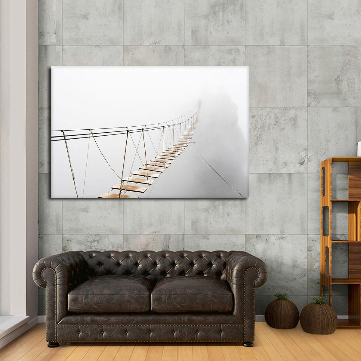 Bridge Over The Abyss Multi Panel Canvas Wall Art