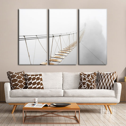 Bridge Over The Abyss Multi Panel Canvas Wall Art