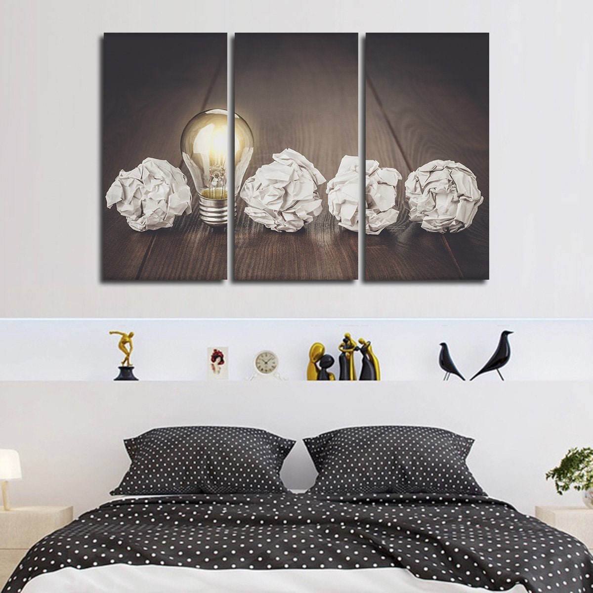 Bright Idea Multi Panel Canvas Wall Art