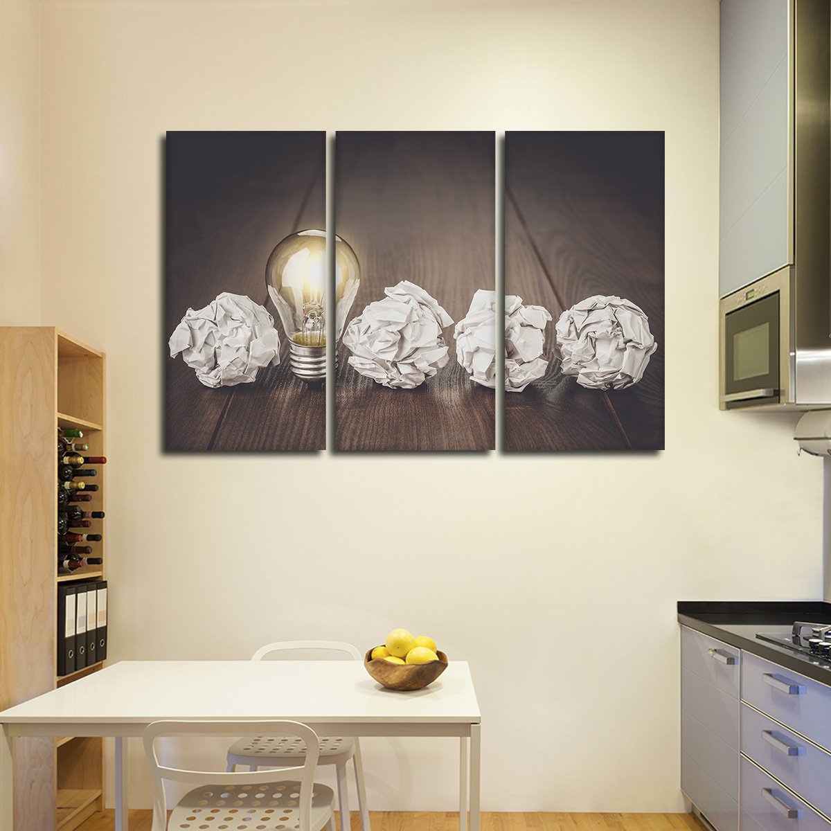 Bright Idea Multi Panel Canvas Wall Art