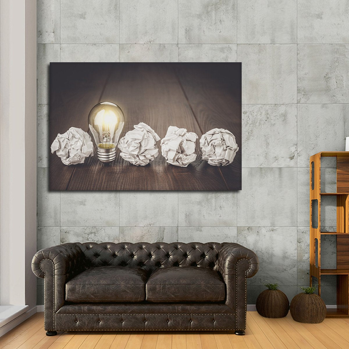 Bright Idea Multi Panel Canvas Wall Art