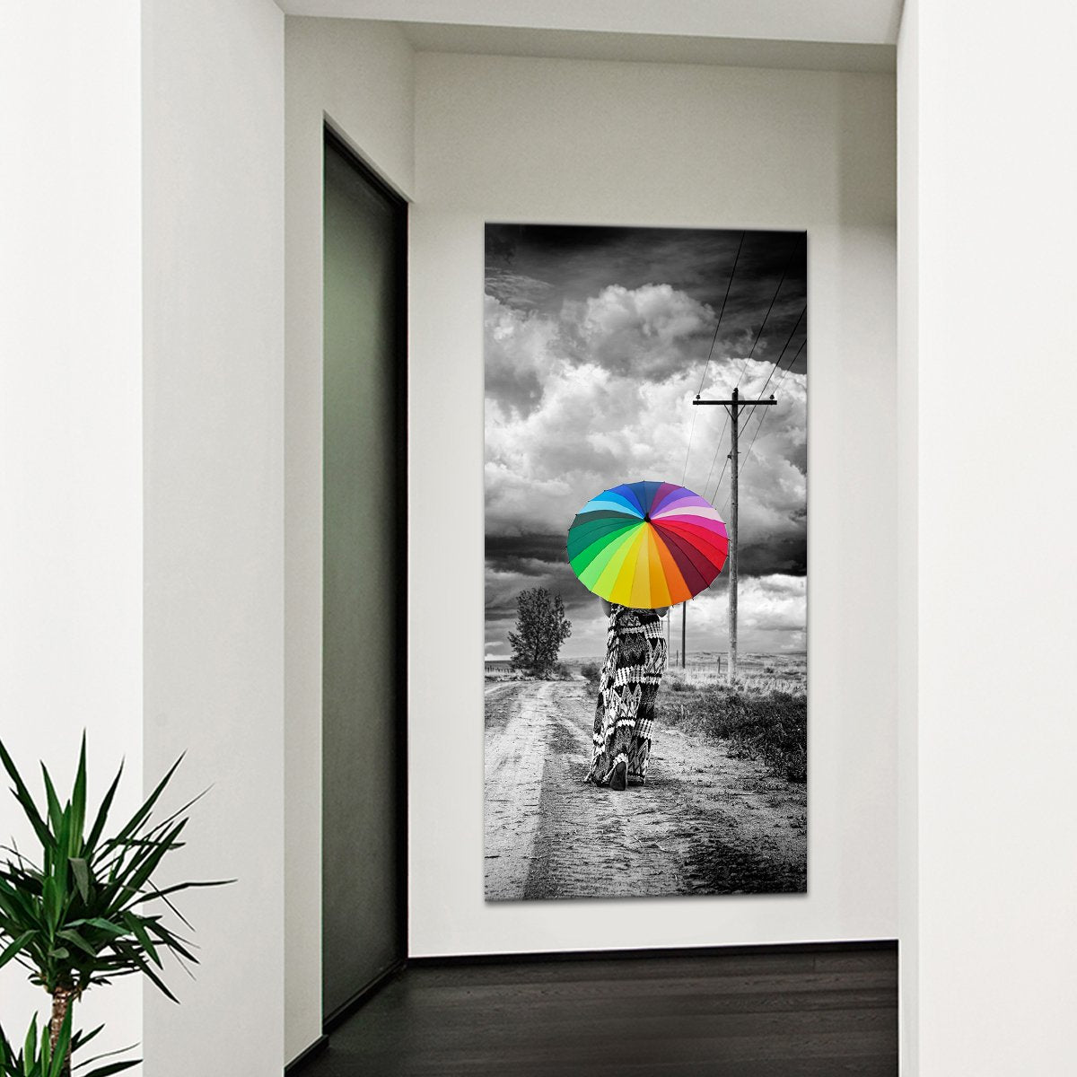 Bright Umbrella Pop Multi Panel Canvas Wall Art