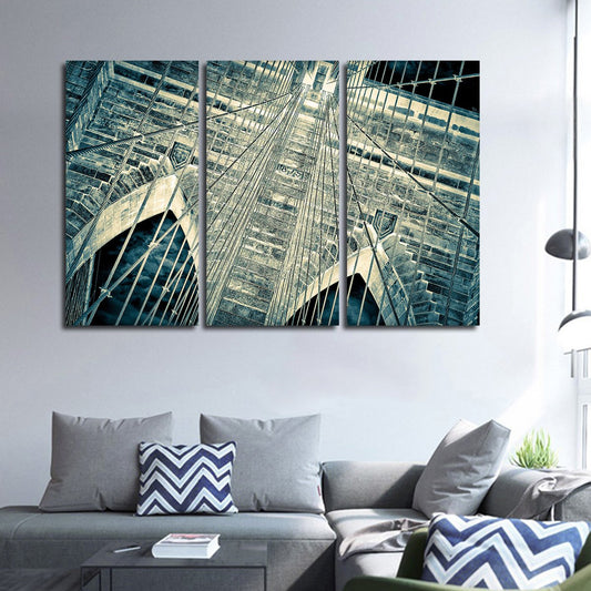 Brooklyn Bridge Perspective Multi Panel Canvas Wall Art