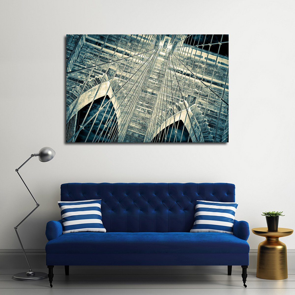Brooklyn Bridge Perspective Multi Panel Canvas Wall Art