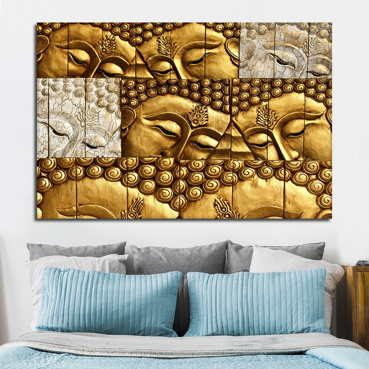 Buddha Collage Multi Panel Canvas Wall Art