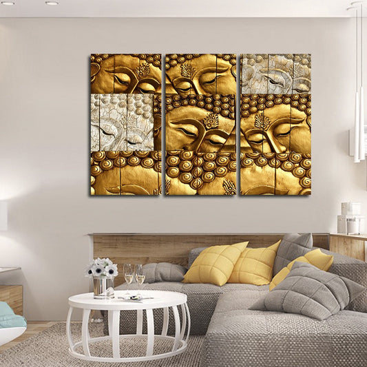 Buddha Collage Multi Panel Canvas Wall Art