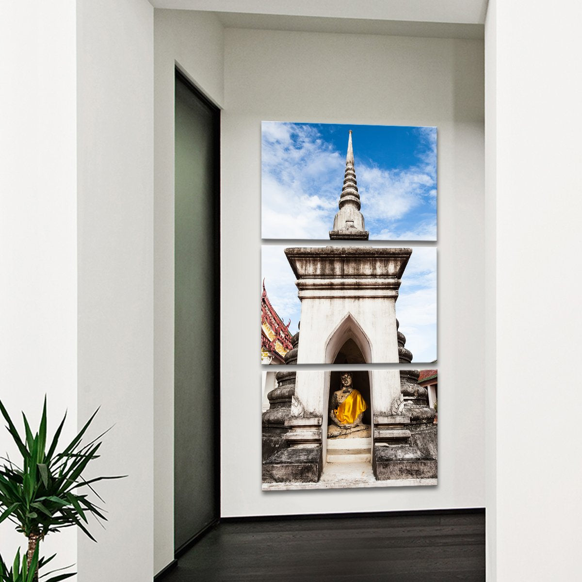 Buddha Temple Multi Panel Canvas Wall Art