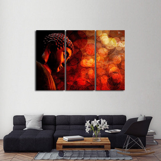 Buddhist Meditation Multi Panel Canvas Wall Art