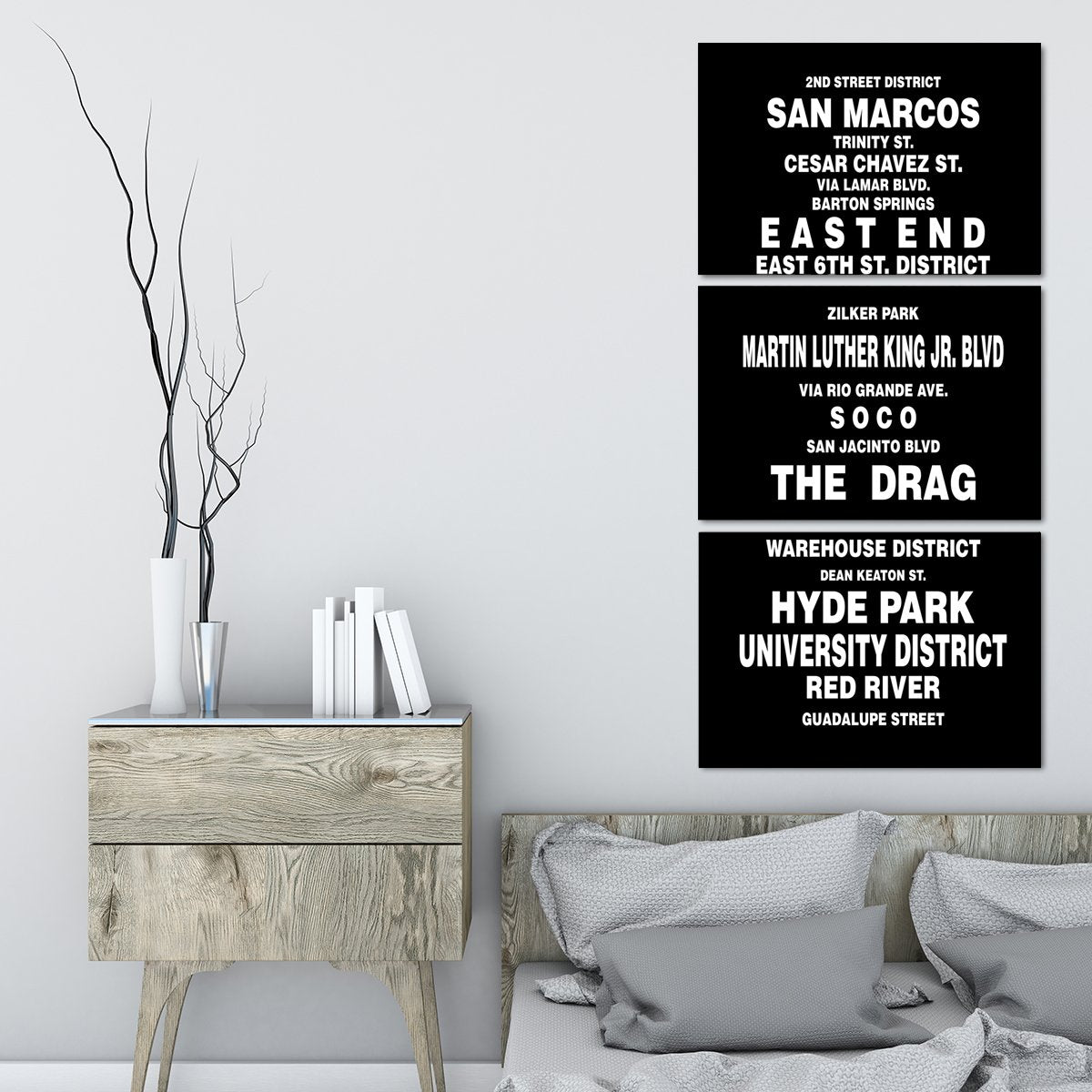 Bus Roll Austin Multi Panel Canvas Wall Art