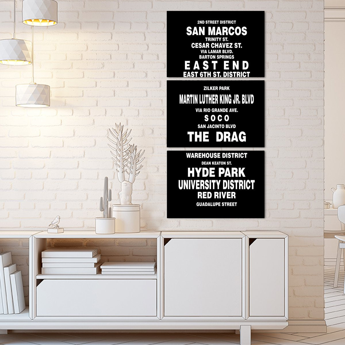 Bus Roll Austin Multi Panel Canvas Wall Art