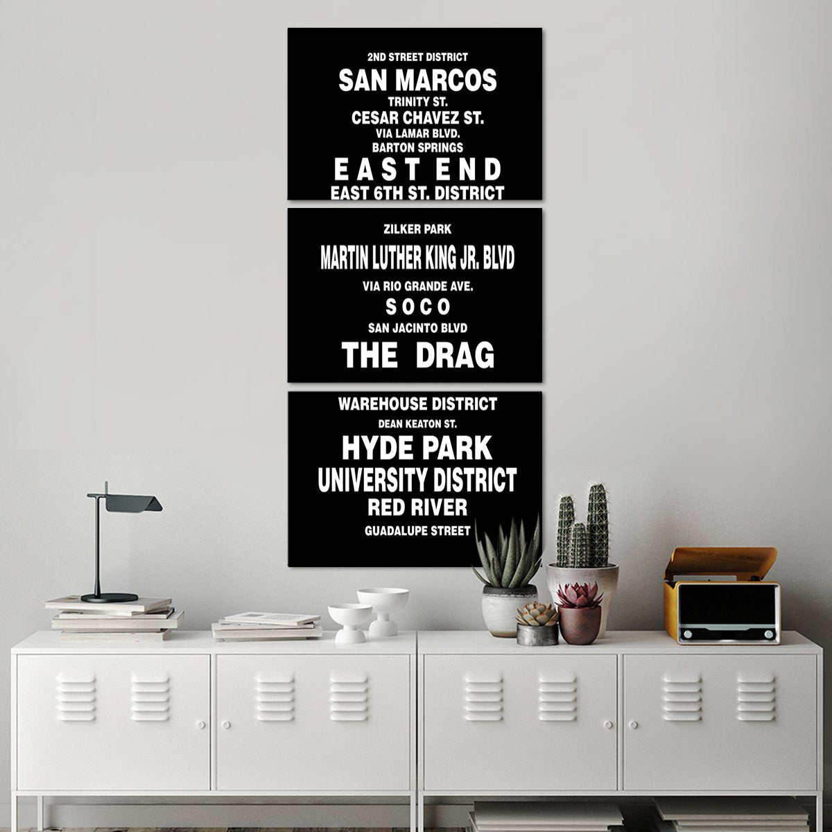 Bus Roll Austin Multi Panel Canvas Wall Art