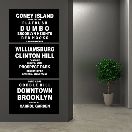 Bus Roll Brooklyn Multi Panel Canvas Wall Art