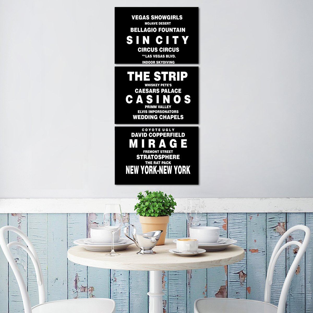 Bus Roll Las Vegas Multi Panel Canvas Wall Art