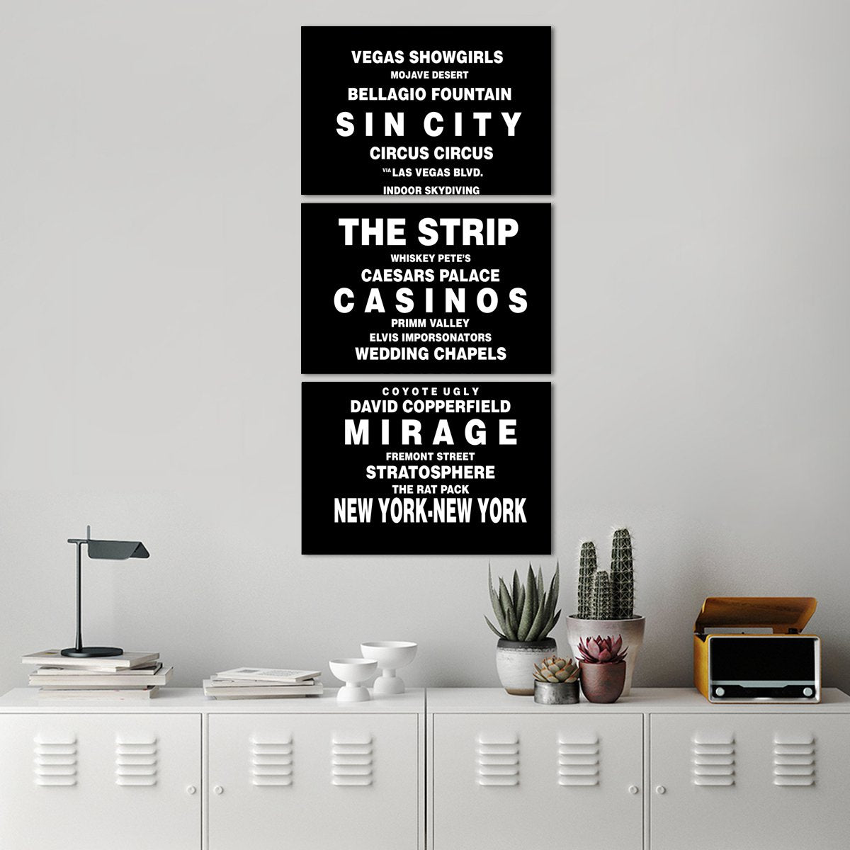Bus Roll Las Vegas Multi Panel Canvas Wall Art