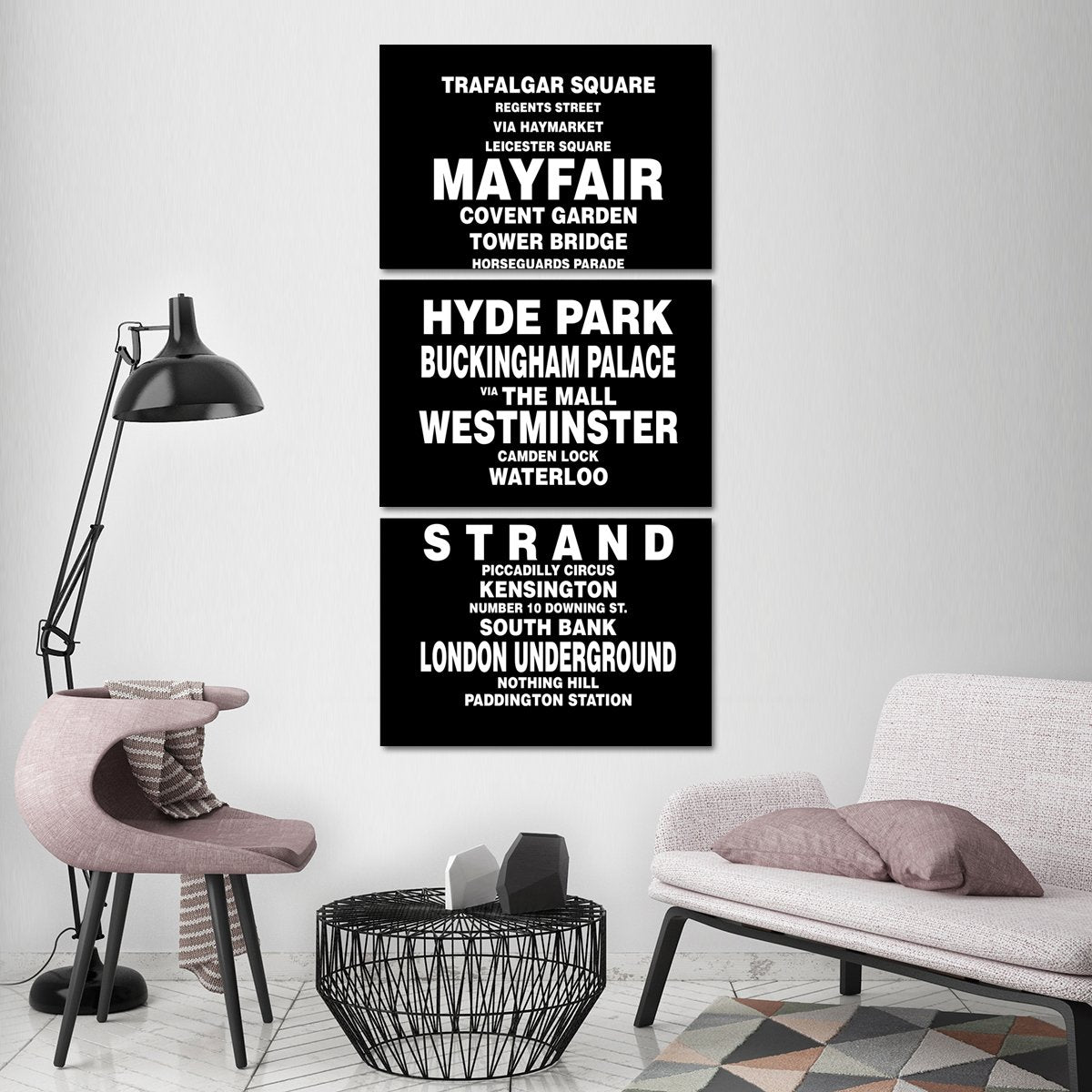 Bus Roll London Multi Panel Canvas Wall Art
