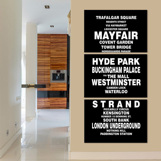 Bus Roll London Multi Panel Canvas Wall Art