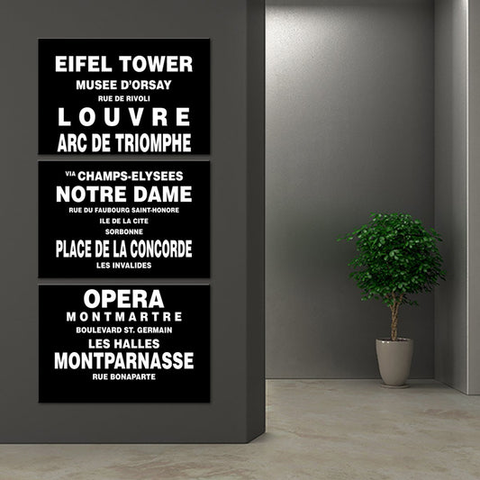 Bus Roll Paris Multi Panel Canvas Wall Art
