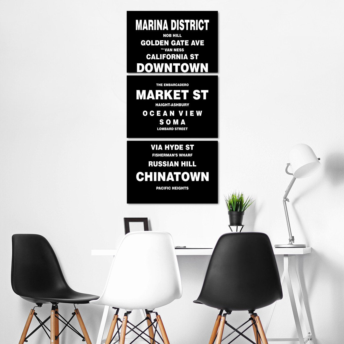 Bus Roll San Francisco Multi Panel Canvas Wall Art
