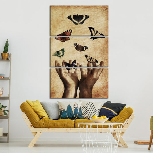 Butterfly Fantasy Multi Panel Canvas Wall Art