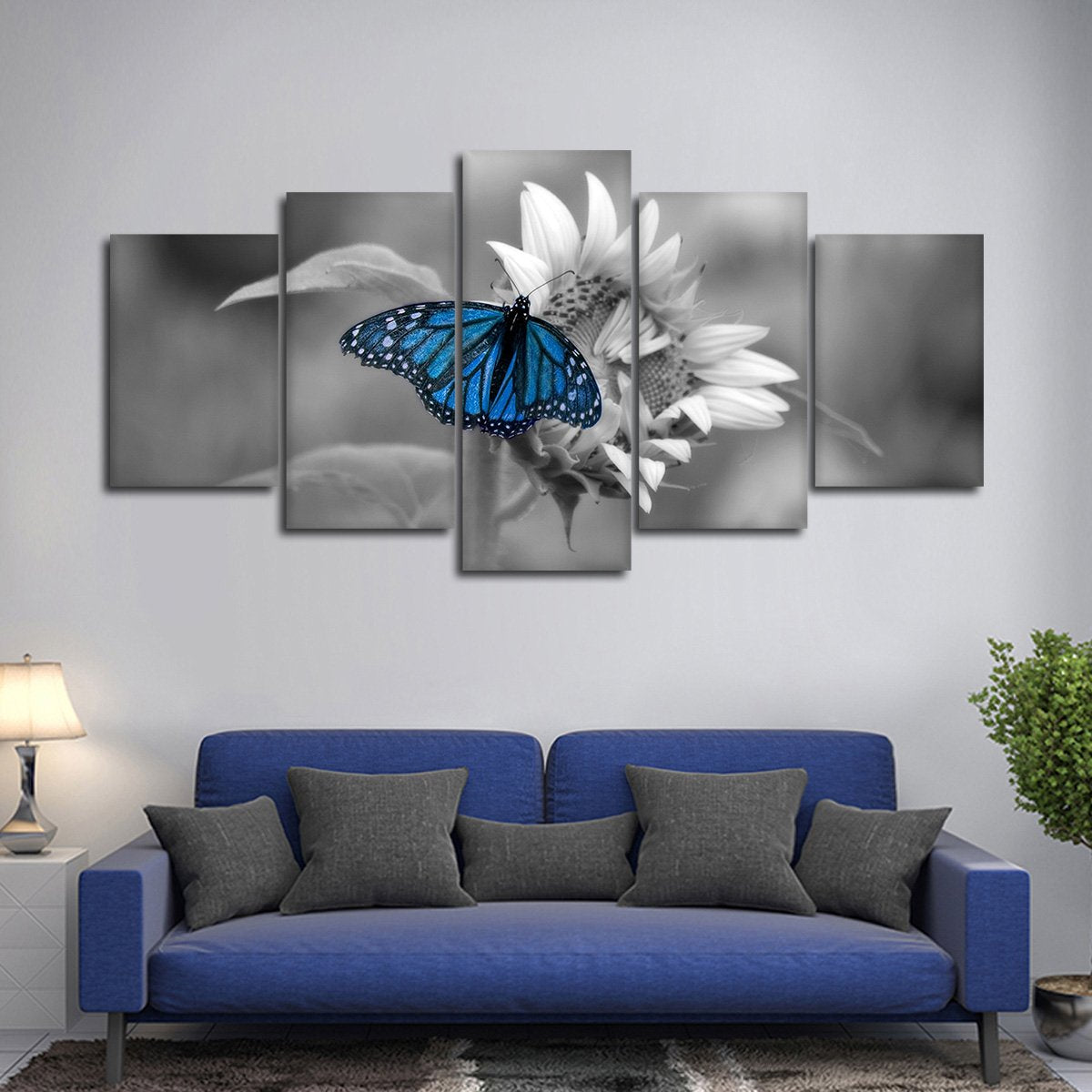 Butterfly Pop Multi Panel Canvas Wall Art
