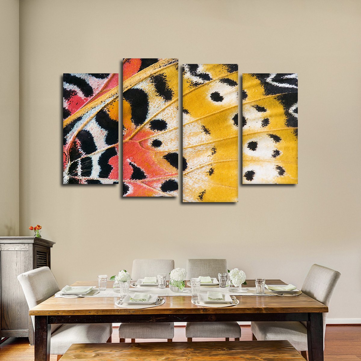 Butterfly Wing Multi Panel Canvas Wall Art